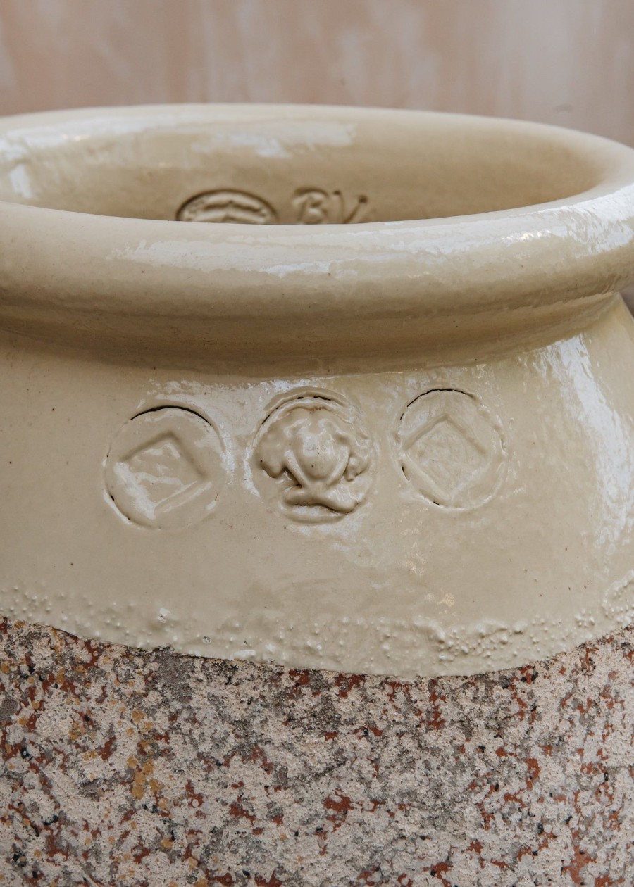 Gardening Terres D'Albine Ornamental Features | Buy Olive Pots With Ivory Neck (70Cm)