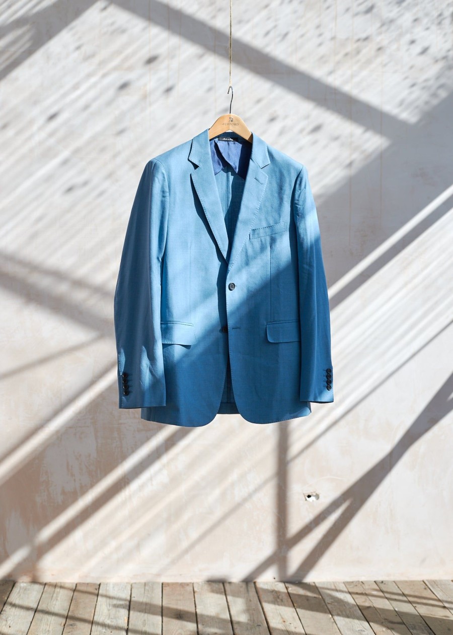 Clothing Kenny Ryder Pre-Loved Menswear | Dunhill Smart Unstructured Blue Blazer - L