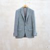 Clothing Kenny Ryder Pre-Loved Menswear | Trunk Clothiers Light Grey Lightweight Tweed Blazer - L