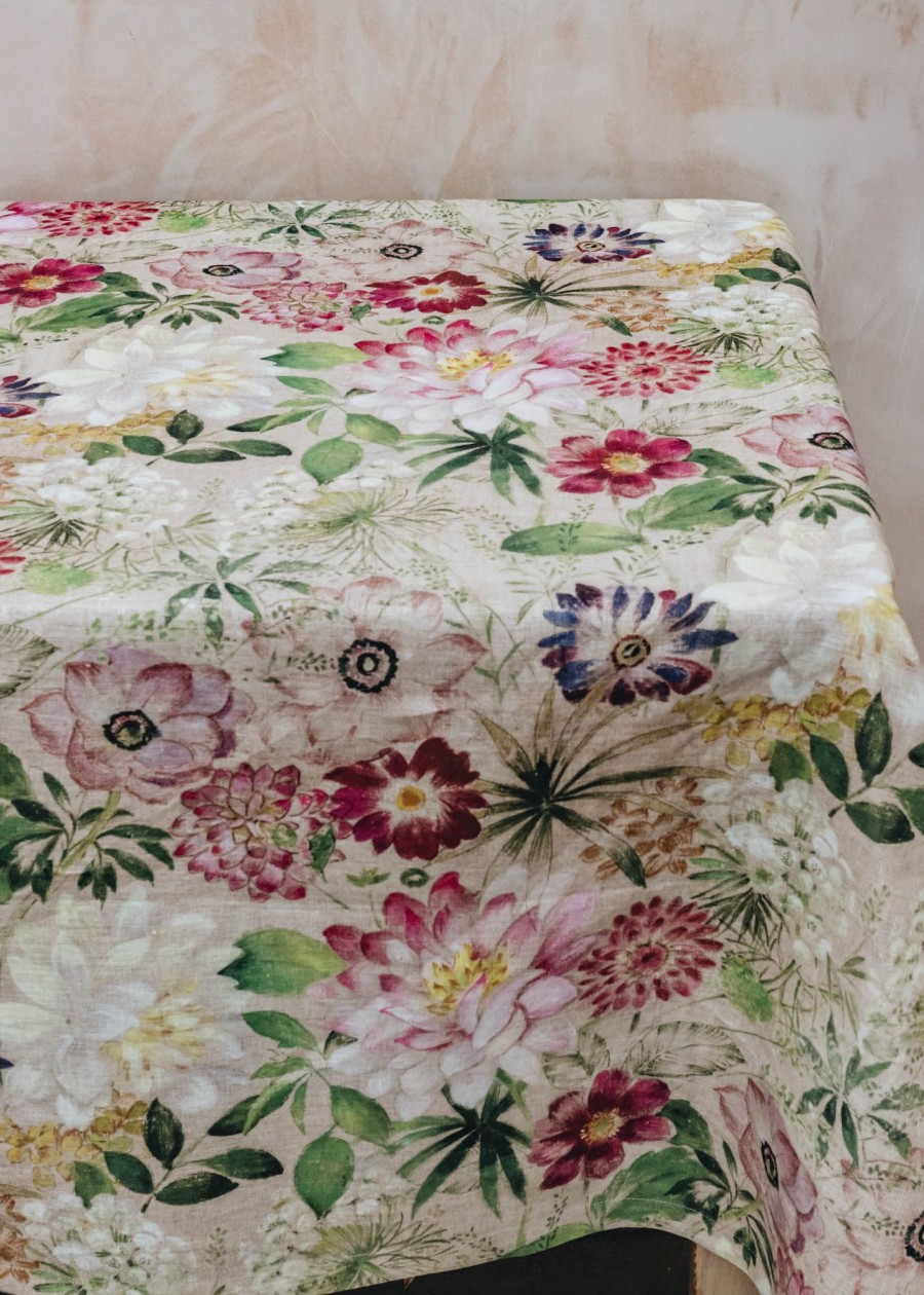 Interiors Tessitura Toscana Table Linen | La Vie En Rose Tablecloth