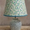 Interiors Burford Garden Co. Lighting | Pooky Blue And Green Wiggly Stars Straight Empire Shade, 40Cm