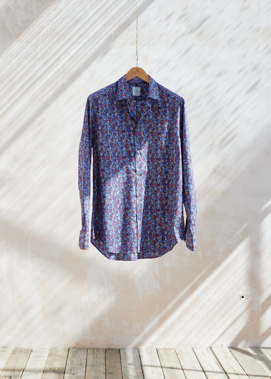 Clothing Kenny Ryder Pre-Loved Menswear | Paul Smith Floral Patterned Cotton Shirt - L