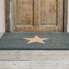 Interiors Garden Trading Doormats | Charcoal With Star Large Doormat