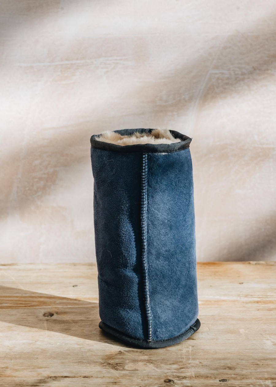 Interiors KYWIE Dining | Kywie Sheepskin Wine Cooler In Blue Suede