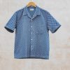 Clothing Universal Works Shirts | Universal Works Tile 1 Road Shirt In Navy