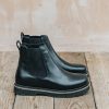 Clothing Birkenstock Footwear | Women'S Narrow Birkenstock Highwood Slip-On Chelsea Boots In Black Leather