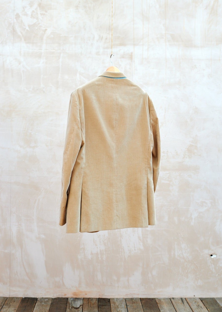 Clothing Kenny Ryder Pre-Loved Menswear | Hackett Beige Cotton Corduroy Blazer - Xl