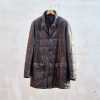 Clothing Kenny Ryder Pre-Loved Menswear | Ermenegildo Zegna Long Brown Leather & Cashmere 'Duvet' Coat - Xxl
