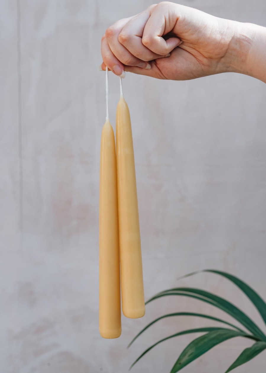 Interiors Moorlands Beeswax Candles Candles & Fragrance | Standard Beeswax Candle Pairs, Pack Of Four