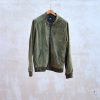 Clothing Kenny Ryder Pre-Loved Menswear | 7 For All Mankind Olive Green Real Suede Bomber Jacket - L