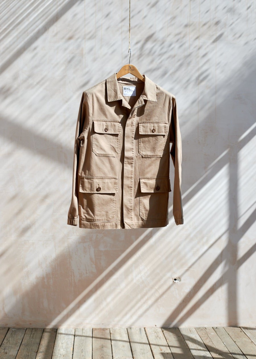 Clothing Kenny Ryder Pre-Loved Menswear | Margaret Howell Tough Tan Cotton Work Jacket