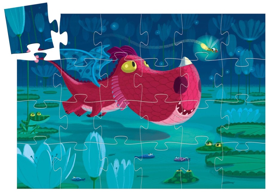 Children Djeco Indoor Play | Edmond The Dragon Puzzle
