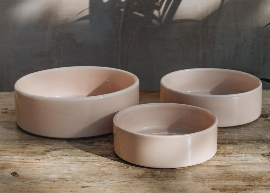 Interiors Bergs Potter Houseplants & Pots | Quartz Rose Glazed Hoff Saucers