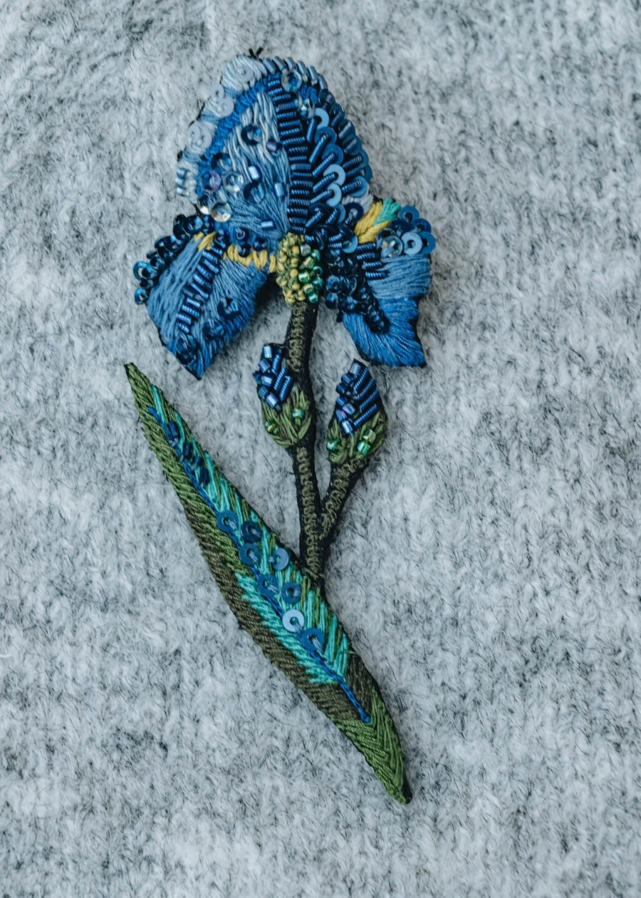 Clothing Trovelore Jewellery | Trovelore Wild Iris Brooch