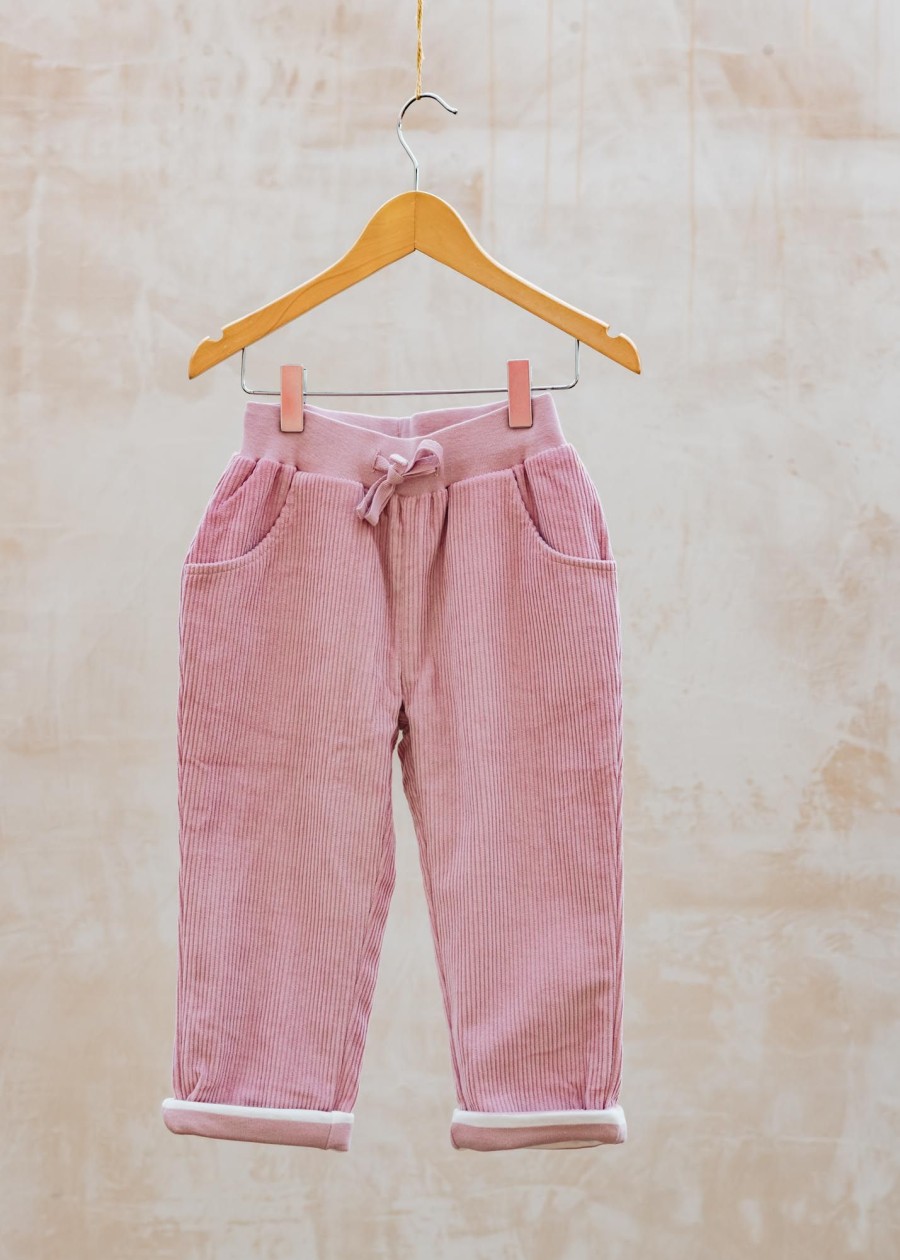 Children Pigeon Organics Children'S Clothing | Pigeon Organics Children'S Cord Trousers In Pink