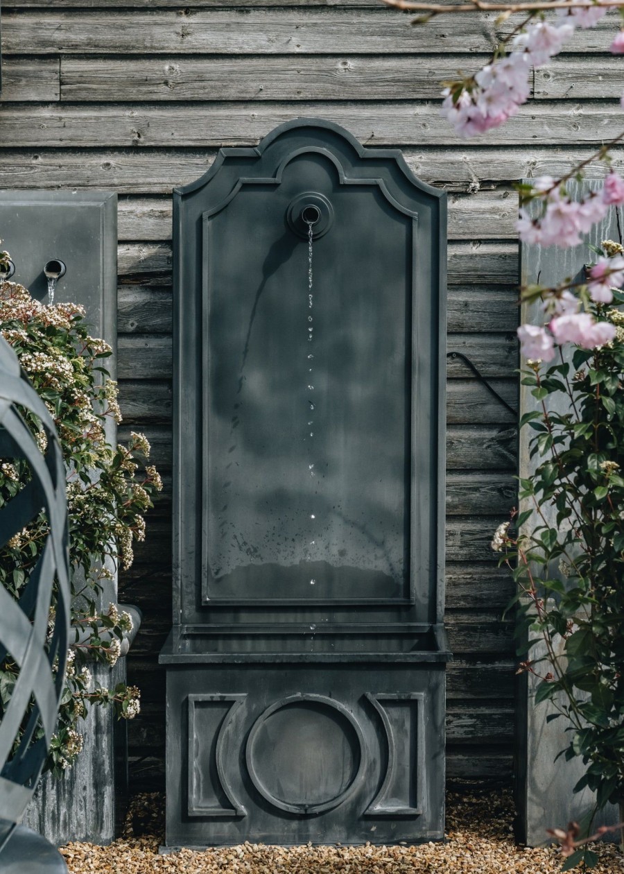 Gardening A Place in the Garden Water Features | Tiber Tall Zinc Water Feature