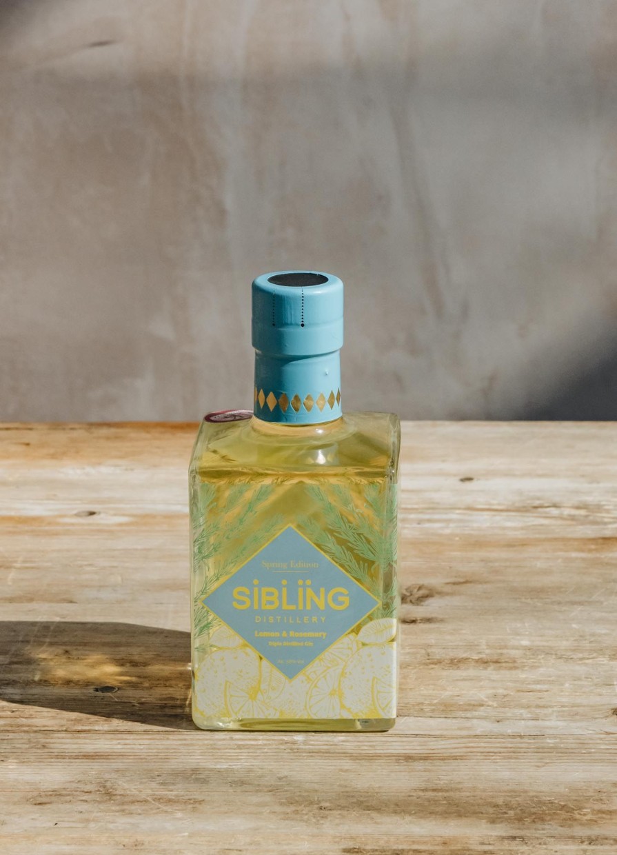 Food & Drink Sibling Distillery Spirits | Sibling Lemon & Rosemary Gin, 35Cl