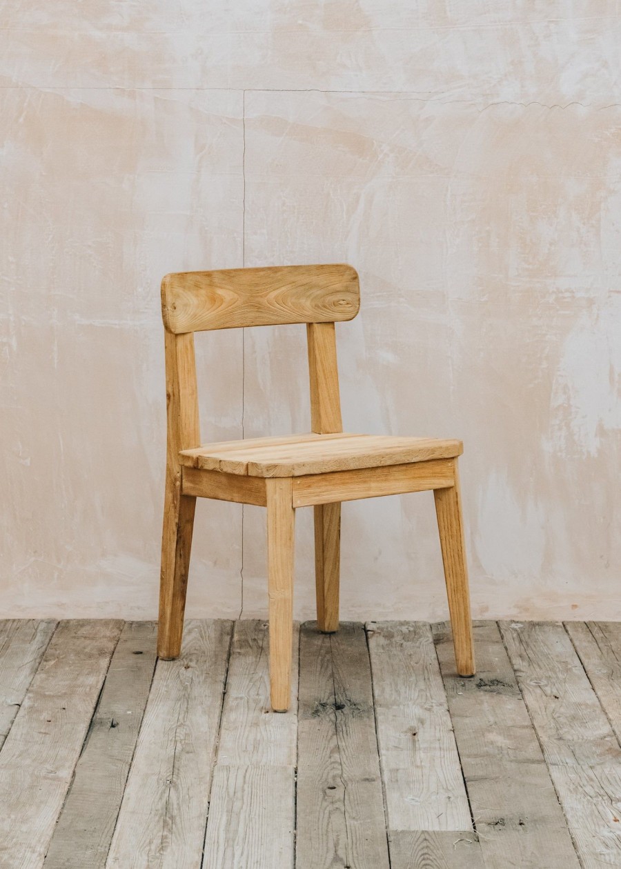 Outdoor Living Sempre Wooden Furniture | Maria Dining Chair In Natural Teak