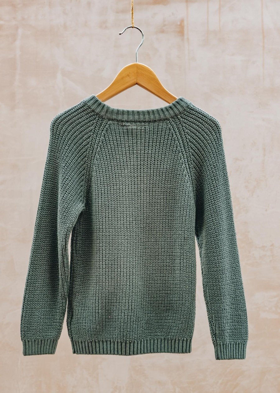 Children Lil' Atelier Children'S Clothing | Lil' Atelier Children'S Emlen Knit In Laurel Wreath