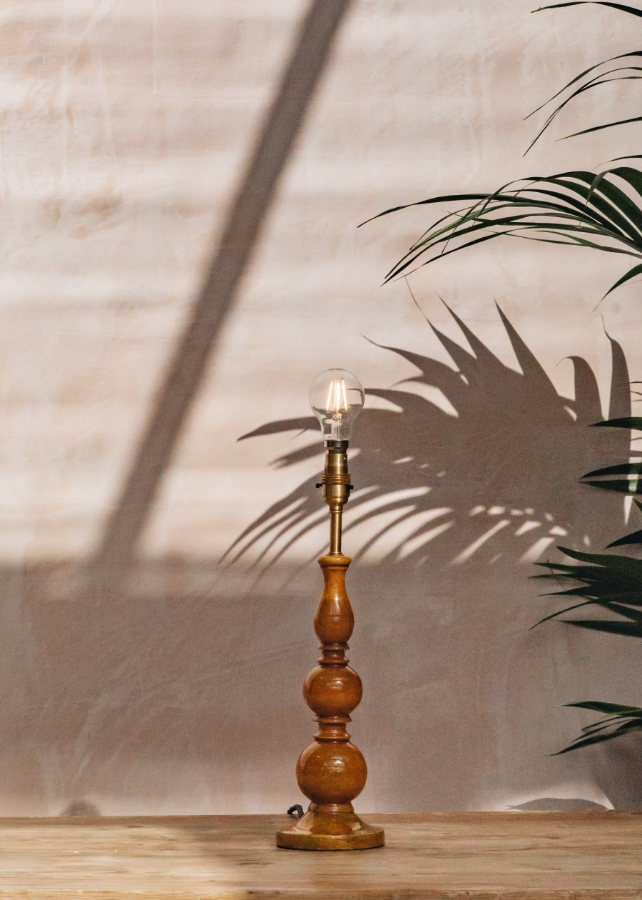 Interiors Pooky Lighting Lighting | Saffron Kelpie Laqured Wood Lamp
