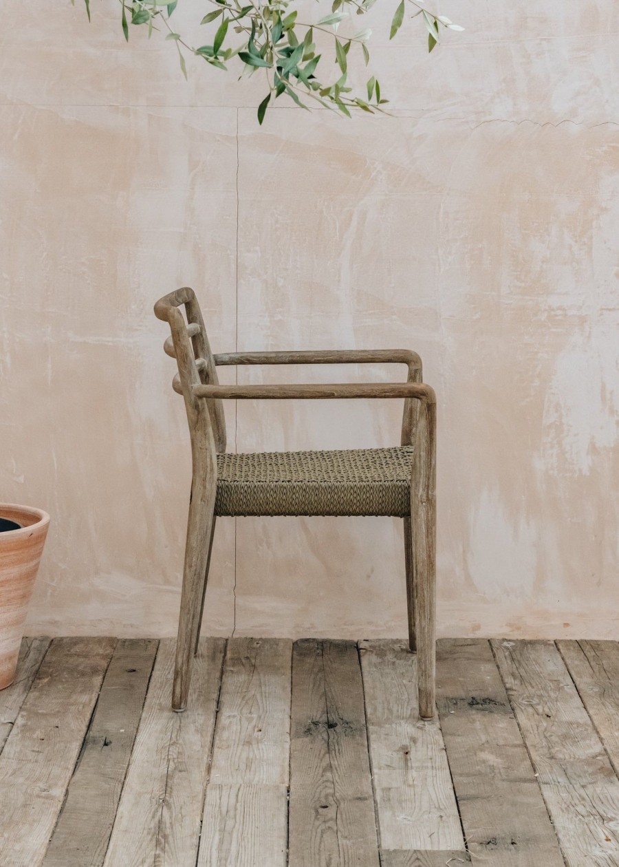 Outdoor Living Gommaire Wooden Furniture | Gommaire Jared Stackable Armchair