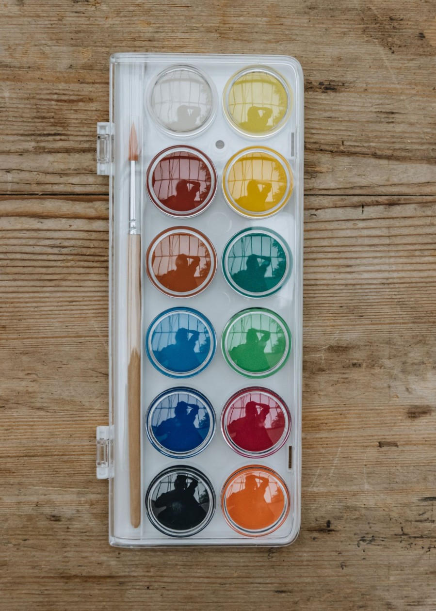 Children Djeco Indoor Play | Djeco Gouache Paints, Set Of 12 Colours
