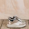 Clothing Andia Fora Footwear | Andia Fora Libi Patch Dover Sneaker In Nabuk Stone