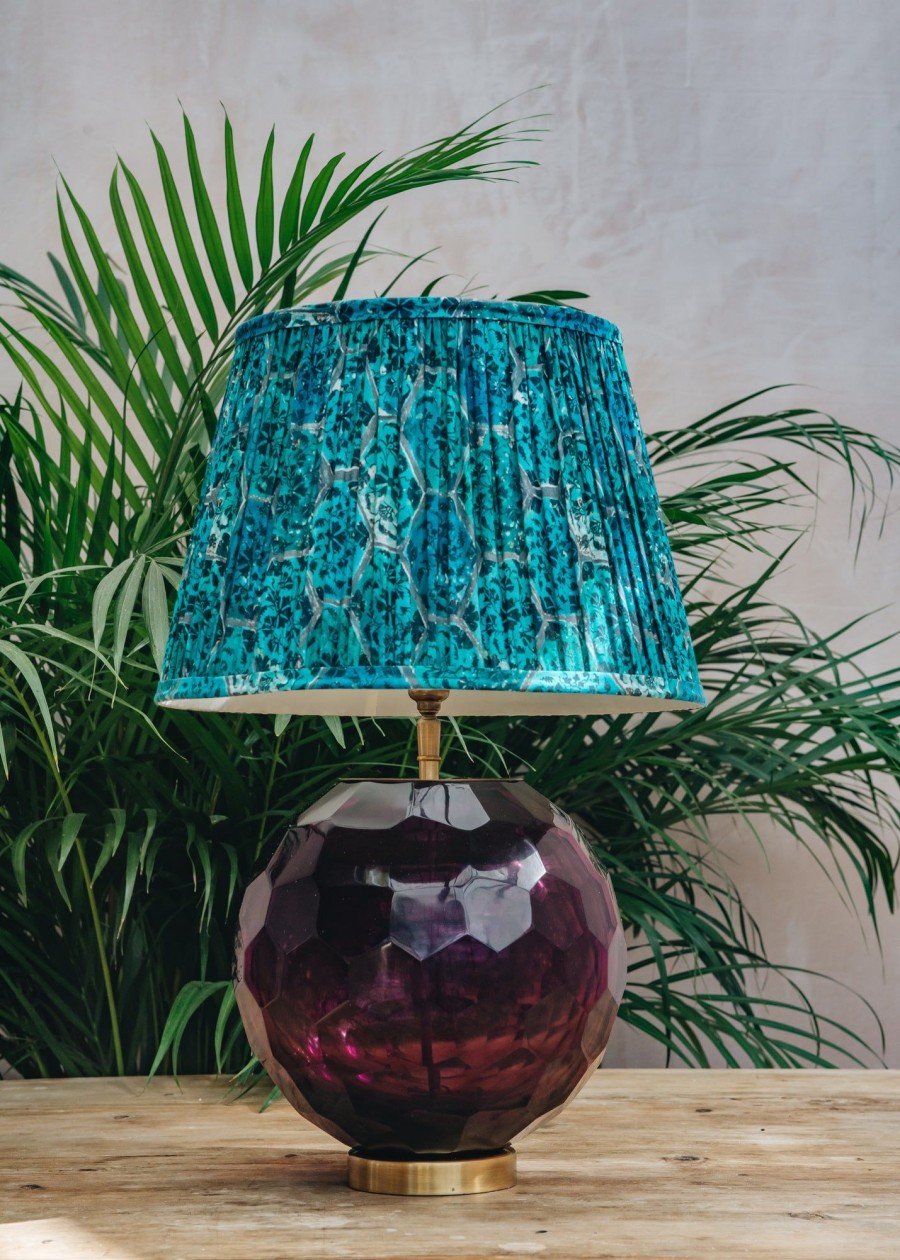 Interiors Pooky Lighting Lighting | Pooky Lighting Gloria Plum Glass Table Lamp