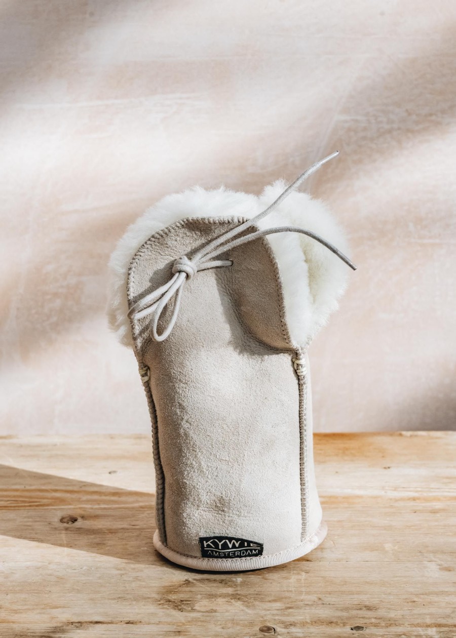Interiors KYWIE Dining | Kywie Sheepskin Champagne Cooler In Beige Suede
