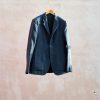Clothing Kenny Ryder Pre-Loved Menswear | Margaret Howell Wool/Cotton Navy Herringbone 3-Button Blazer - S/M