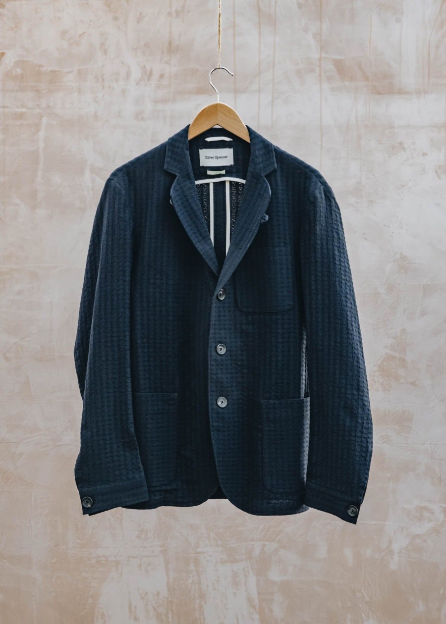 Clothing Oliver Spencer Outerwear & Coats | Solms Jacket In Navy