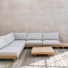 Outdoor Living Alexander Rose Wooden Furniture | Alexander Rose Sorrento Five Seater Lounge Set With Two Coffee Tables