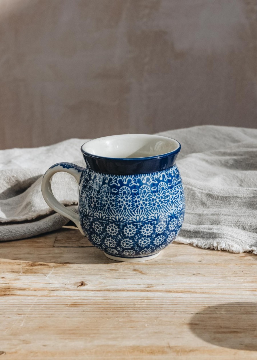 Interiors Bunzlau Castle Ceramics Dining | Bunzlau Castle Lace Farmer Mug, 370Ml
