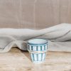 Interiors Chabi Chic Dining | Tanger Blue And Grey Espresso Point Cup