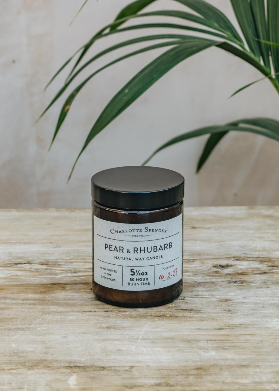 Interiors Charlotte Spencer Candles & Fragrance | Charlotte Spencer Scented Candle In Pear And Rhubarb