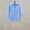 Clothing Kenny Ryder Pre-Loved Menswear | Dunhill Light Blue Gingham Cotton Dress Shirt - S