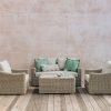 Outdoor Living Bramblecrest Woven Furniture | Bramblecrest For Burford Garden Co. Barley Two Seater Sofa Set