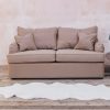 Interiors The Hastings Sofa Company Furniture | Daisy Three Seater Sofa Bed In Truffle Linen
