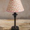 Interiors Burford Garden Co. Lighting | Pooky Pink Coral Squiggles Straight Empire Shade, 20Cm