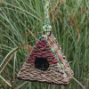 Outdoor Living Rainstick Wildlife Care | Triangular Woven Bird Nester