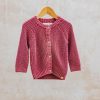 Children Lil' Atelier Babies' Clothing | Lil' Atelier Babies' Emlen Cardigan In Dry Rose