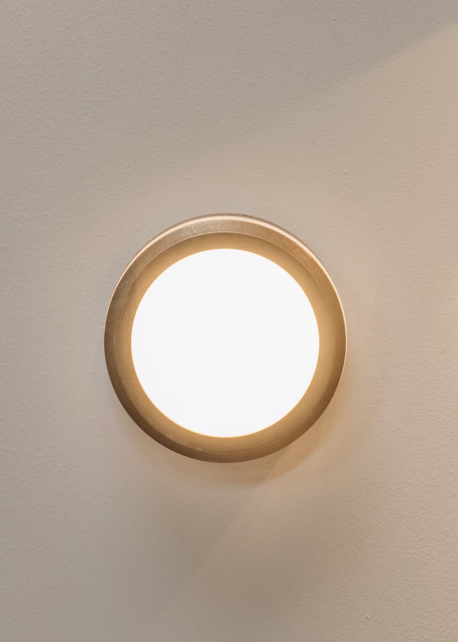 Gardening Pooky Lighting Outdoor Lighting | Pooky Lighting Brass Open Face Bantham Wall Light