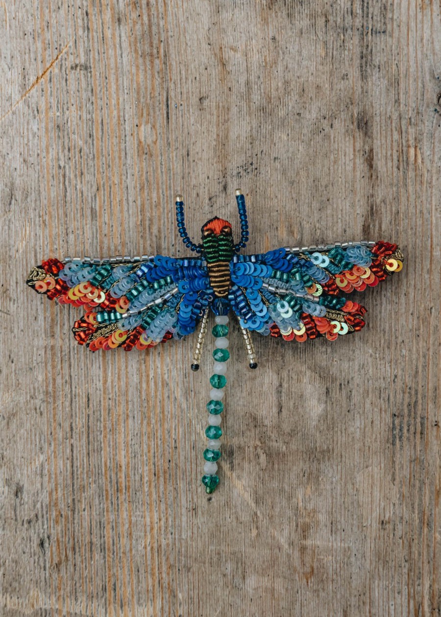Clothing Trovelore Jewellery | Trovelore Sunrise Dragonfly Brooch
