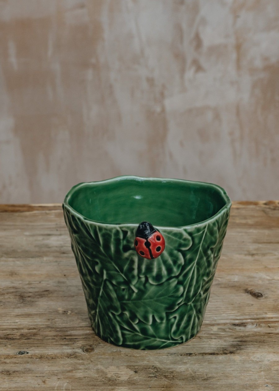 Interiors Bordallo Pinheiro Decorative | Bordhallo Pinheiro Ladybird Vase/Pot Cover