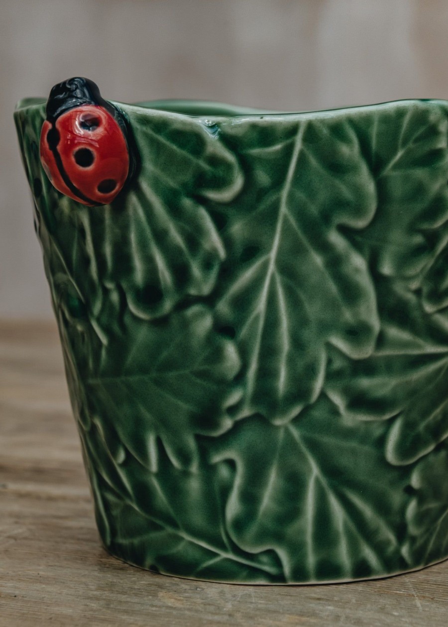 Interiors Bordallo Pinheiro Decorative | Bordhallo Pinheiro Ladybird Vase/Pot Cover