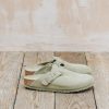 Clothing Birkenstock Footwear | Women'S Birkenstock Boston Regular Clogs In Faded Khaki Suede