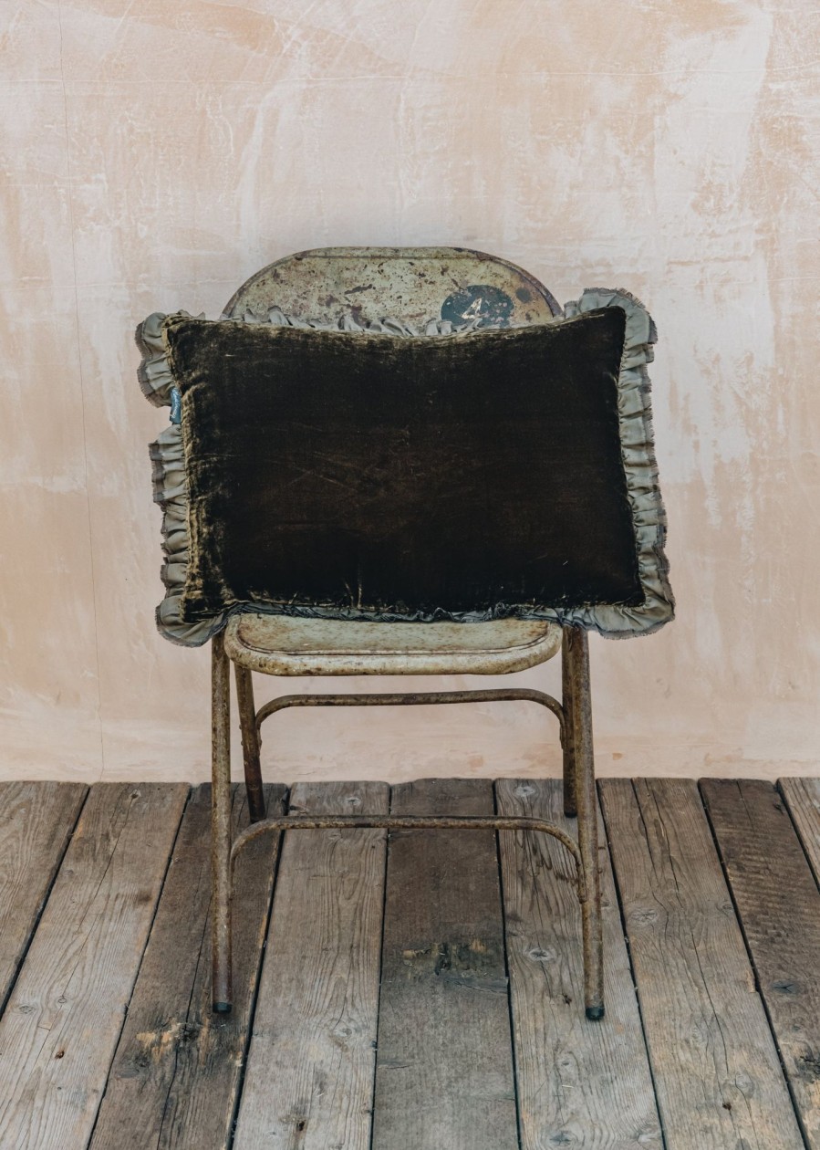 Interiors Le Monde Sauvage Cushions | Seraphine Owaka Double Sided Velvet Cushion