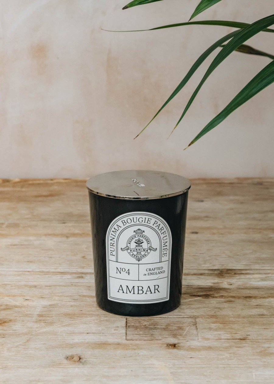 Interiors Purnima Candles & Fragrance | Purnima Ambar Classic Candle, 190G