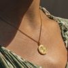 Clothing Alex Monroe Jewellery | Alex Monroe Gold Plated Grapefruit Slice Necklace