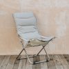 Outdoor Living Fiam Spa Metal Furniture | Aluminium Fiesta Armchair In White And Beige